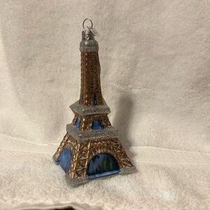 Kurt S. Adler Noble Gems European style glass Eiffel Tower ornament Paris theme